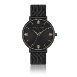Dameshorloge Amelia Parker Night Reef Black Mesh
