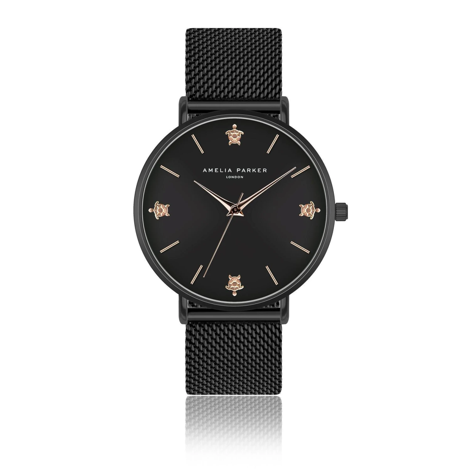 Dameshorloge Amelia Parker Night Reef Black Mesh 3 Dameshorloge Amelia Parker Night Reef Black Mesh