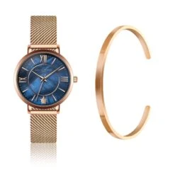 Dameshorloge En Armband Amelia Parker Petite Blue