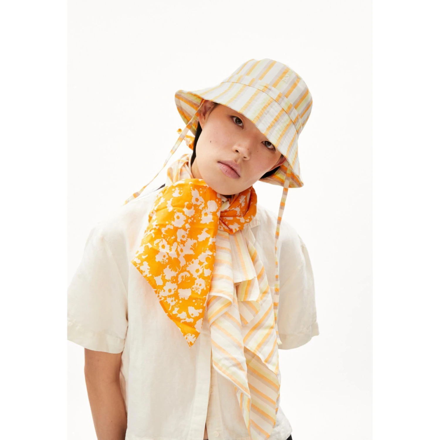 Gestreepte Damesbob ARMEDANGELS Haaley Lino 4 Gestreepte Damesbob ARMEDANGELS Haaley Lino - Image 2