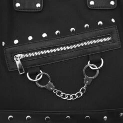 Vrouwenhandtas Banned Handcuff -Accessoires Verkoop banned bag474 noir argente 3