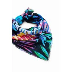 Vrouwensjaal Tropisch Vierkant Desigual -Accessoires Verkoop desigual 23sawa35 5000 multicolore 3