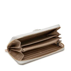 Damesportemonnee Guess Meridian Large Zip Around -Accessoires Verkoop guess swbg87 78460 sto stone 3