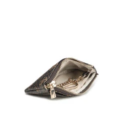 Damesportemonnee Guess Laurel Zip Pouch -Accessoires Verkoop guess swqe85 00340 bnl brown logo 3