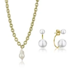 Dames Ketting En Oorbellen Set Isabella Ford Morgan Pearl