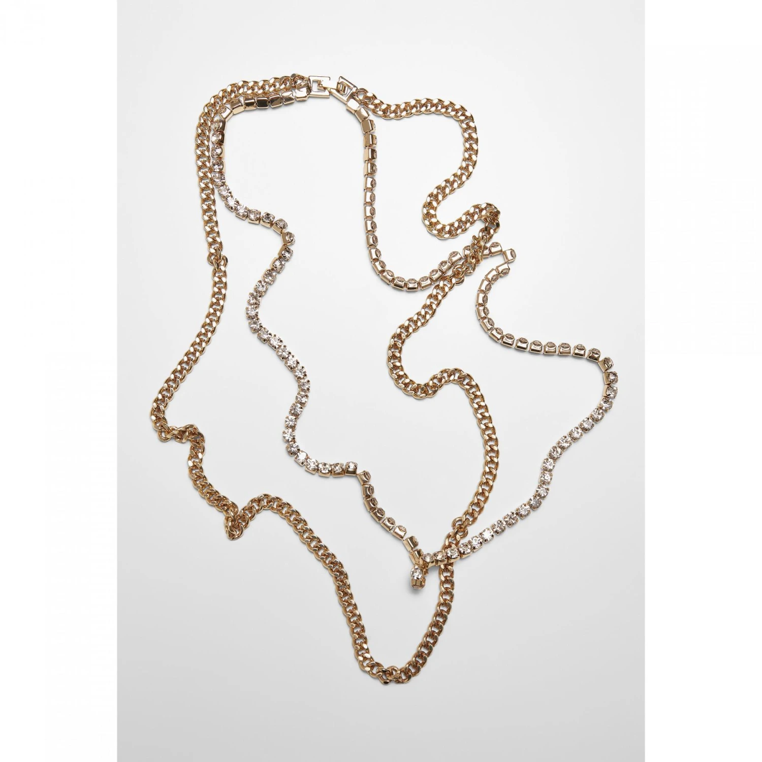 Halsketting Urban Classics Double Layer Diamond 4 Halsketting Urban Classics Double Layer Diamond - Image 2