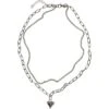 Damesketting Urban Classics Heart Icon Layering -Accessoires Verkoop urban classics tb5626 00473 0